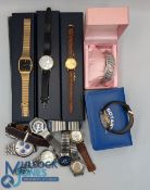 Men's and Ladies Watches Rotary G3030 boxed, 2 Pierre Cardin boxed, Dice Kayex, 2 BMW, Oris, Gradus,