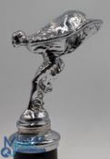 Original fine Rolls Royce Spirt of Ecstasy Car Mascot: fully chromed figures with radiator cap/