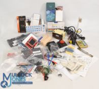 N Gauge Railway Train Set Layout Accessories, a good collection of wire switches, paints, decorating