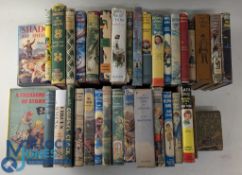 Collection of Period Children's hard back books, and novels, illustrated dust jackets, to include