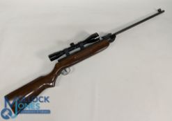 A SMK XTB2k Air Rifle with Nikko Stirling 4 x 40 telescopic Site .22 pellet riffle - good