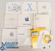 Selection of Apple MAC Software - features Mac OS X CD and user manual for Power Mac G4, 1997