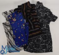 Ladies Vintage Clothing Chiffon black / grey by Peace Fionda II, Black Swirl dress, Blue flowered