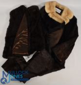 2x Fine Period Ladies Fur Coat and Gilet, a long coat by Chris Courtney Williams of Chester, a