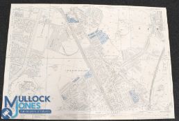 1935 Edward Standford folder of Ordnance Survey Maps for Lancashire Sheet CXI 8 to include