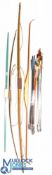 Vintage Archery Bow and Arrows, a mixed lot to include a Slazenger bow 42 lb with leather grip #