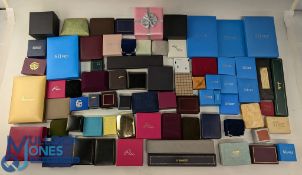 Quantity of jewellery boxes, all empty - watches rings assorted jewellery, with an Omega watch