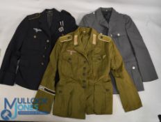 WW2 German Re-enactors Tunics for Africa Korps, Luftwaffe, Army (3) (box)