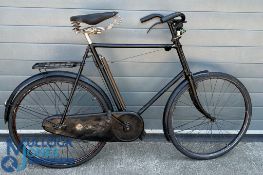 Vintage early 20th century Sunbeam Bicycle: Sunbeam 3 speed Sturmey Archer gears, Brooks B66 leather