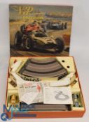 Vintage Boxed C1961 Vip Raceways Remote Control Slot Car Racing Set to include 2 Cars, Tinplate