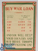 WWI - ‘Why more men are needed' an original recruiting poster issued by the Parliamentary Recruiting