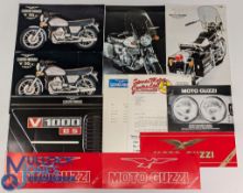 Vintage Moto Guzi Sales Brochures Motorcycles Catalogues 850-T, 850 T3 California x 2, 850 Le Mans