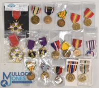 Large Collection of US Military Medals featuring War on Terrorism, National Defence, Legion of