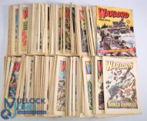 British Comics 1980s Warlord Military Stories Comics quantity all in good flat condition (box)