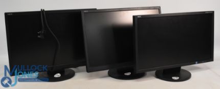 3x NEC Computer Monitors - features a AS221WM 22