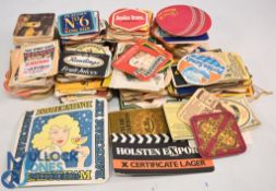 Selection of Collectors Beer Mats Featuring Guinness, Double Diamond, Cider Examples together with