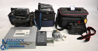 Video Cameras Sony Handycam Hi8 CCD-TR2200E, Handycam Vision together with JVC GR-AX5 and Cannon