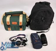 Cannon 35mm Cameras to include EOS 500 with zoom lens 75-300mm and Camera Bag together with EOS