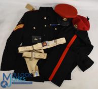 Post War British Military Police Uniform to include Peak Cap, Beret, Khaki No 2 Dress Uniform,