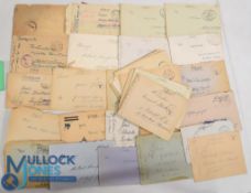 WW2 German Military Field post Letters 1940 to 1945 all having Field Post franking stamps in their