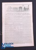 United States - American Railroad Journal - November 2nd 1833 - early 16 page weekly railway