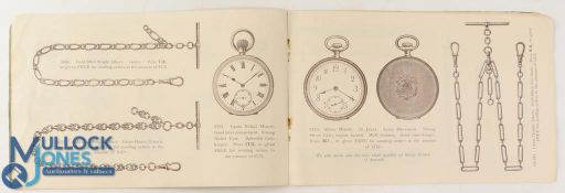 Sims & Mayer Jewellers Catalogue: located in The Strand, London c1900-10, thin card cover, 8 pages