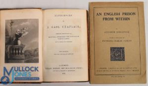 1850 Experiences of a Gaol (Prison) Chaplain - Criminals and their Confessions, publisher Richard