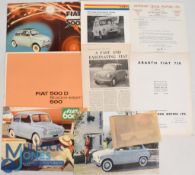 Car Brochures Fiat Brochures Models 500D, 500, 600, 600 Multipla, Abarth 750 together with Dealers