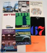 Car Brochures Citroen Brochures featuring 1967 Aml 6, Dyane 6, Aml 8, LNA together with price lists
