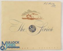 Singer Motors 1500 Car 1950 - an unusual brochure which has 8 separate sheets mostly with colour