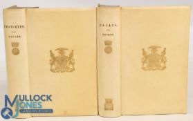 1886 Charicles Ancient Greeks & Gallus Roman Life by W Becker in 2 Volumes bound in Velum
