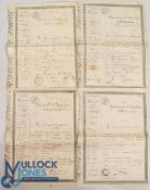 France: Internal Passport dated 1831, single sided, printed with manuscript details and