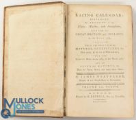 The Racing Calendar 1782 Calendar by James Weatherby - an early 348-page edition. Amongst the