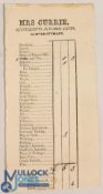 Newton Stewart Scotland: Queens Arms Inn circa 1830s. Bill for meals and food for horses. Size 3¾