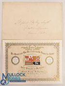 Invitation to the Ball to Celebrate the Restoration of Peace in Spain 1870. A very attractive