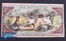 Very large beautiful Advert 1876 - attractive arcadian scene of Ancient Greece by Manufacturers