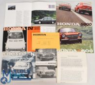 Car Brochures Honda Union Brochures Models S800, N600, N360, The Range of 1989 together with price