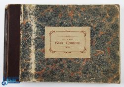 1924 Halifax Golf Club Ltd Share Certificate Book, No.251/500 with the first 75 issued to members