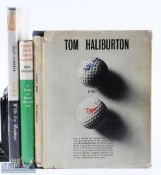 2x Golf Professional signed Instruction Books plus another (3) Tom Haliburton signed 