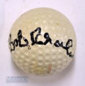 Bob Charles 1963 Open Golf Champion signed Dunlop golf ball - Charles was the first New Zealander