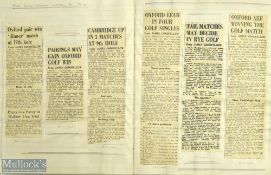 1946-1947 James Goodfellow Evening Standard Golf Reporter, family scrap book of newspaper articles