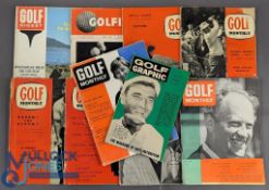 1950-60 Period Golf Magazines, to include Golfing May 1959, Golf Monthly March 1962, July 1962,