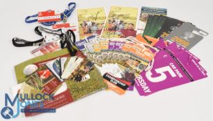 Collection of various World Golf Championship tickets, daily pairings, car parking and club house