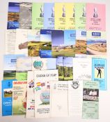 Golf Championship Collectables: to include 1993 Open Golf Programme, Draw Sheets, Ticket Tags most