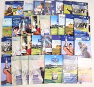 The Open Golf Championship Programmes: to include years 1990, 1991, 1992, 1994, 1997 to 2005,