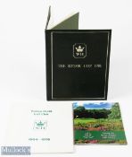 1981 Ryder Cup Official signed ltd ed Walton Heath Golf Club History (3) - presented to both Ryder