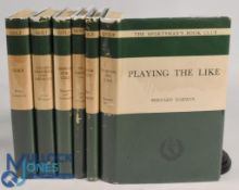 Set of 6 Sportmans Book Club Golf Books: to include 1934 Playing the Like Bernard Darwin, 1949 Power