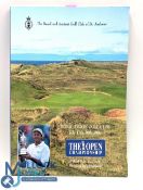 Autographs - 1997 Royal Troon Open Golf Championship programme - signed by the winner Justin Leonard