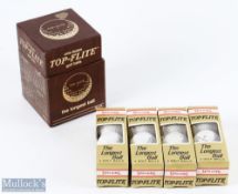 Spalding Top-Flight Golf Ball Advertising Calendar c1960 and 12 wrapped golf balls, a good-looking