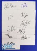 Collection of PGA Tour Overseas Players signed white cards (10) to incl Louis Oosthuizen (2010